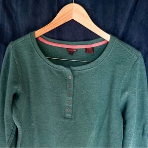 WOLVERINE Walden Long Sleeve Blended Thermal 5 Button Henley Shirt